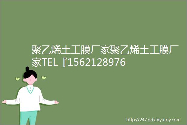 聚乙烯土工膜厂家聚乙烯土工膜厂家TEL『15621289768』